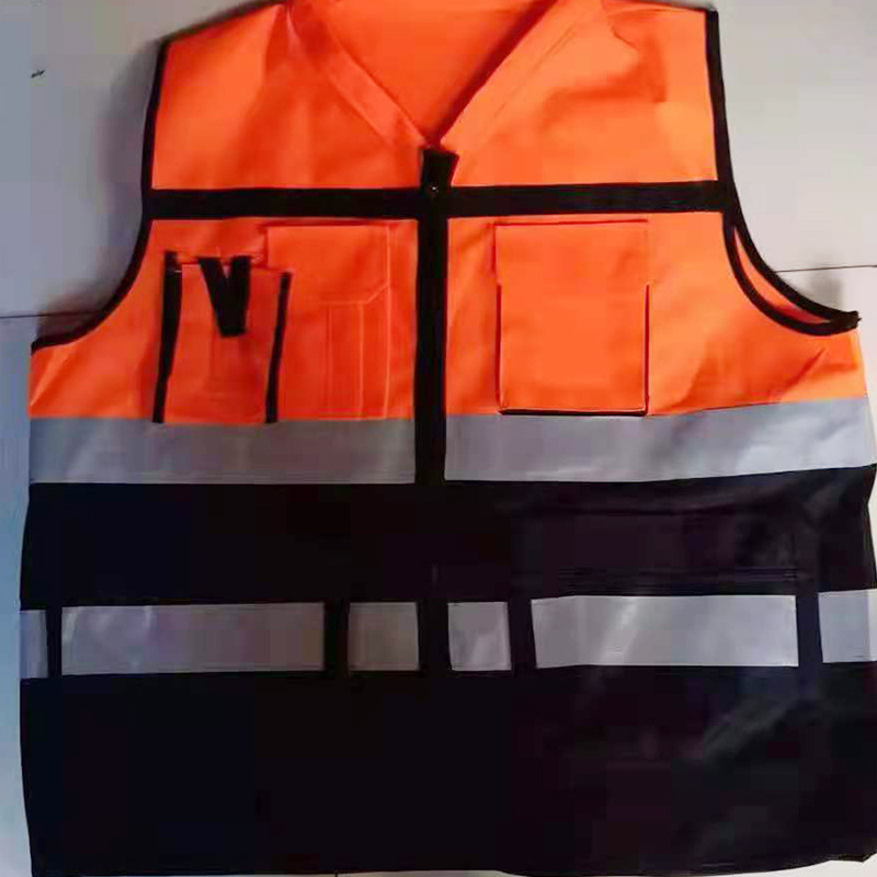 Reflective Vest Road Administration Building Construction Leading Style Sanitation Small Collar Double Stitching Reflective Waistcoat Reflective Vest Wholesale Now