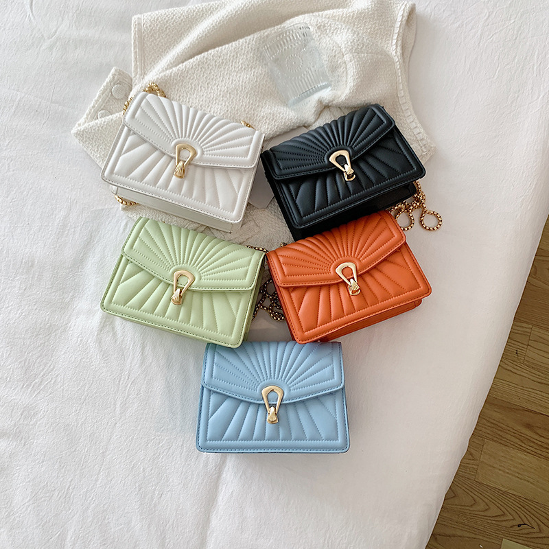 Wholesale Bag Women's Bag 2022 New Embroidery Thread Chain Shell Bag Small Square Bag Fashion Trendy One-Shoulder Crossbody Women's Bag