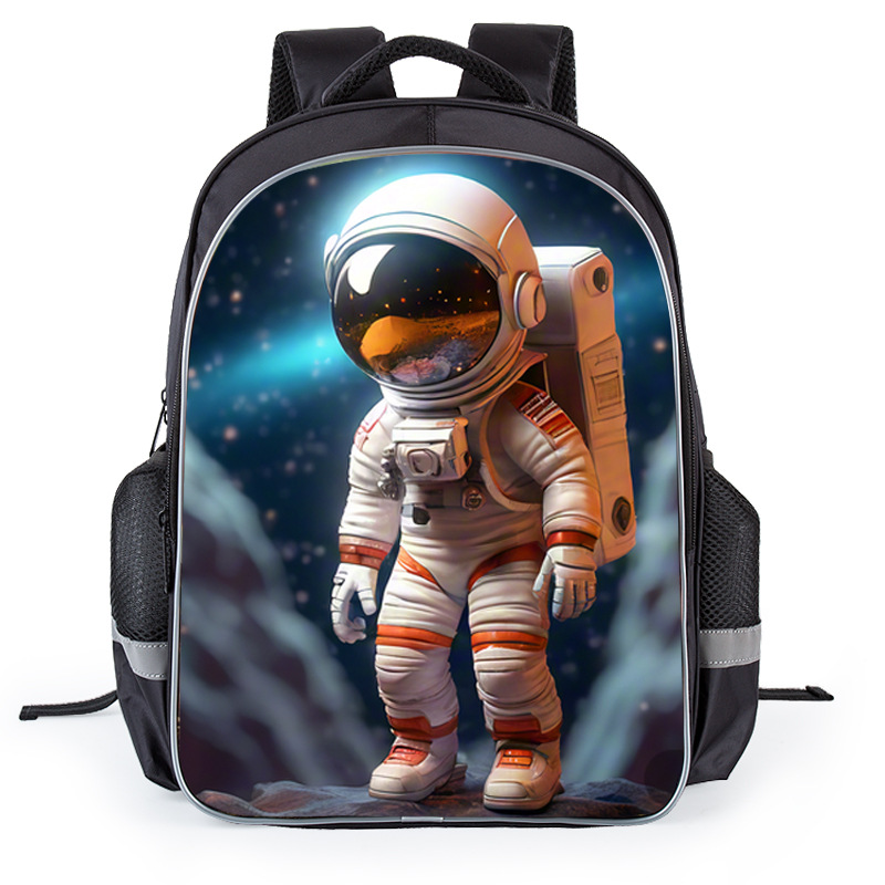 跨境代发 儿童太空人背包 动漫卡通1-3年级学生书包 幼儿园户外包