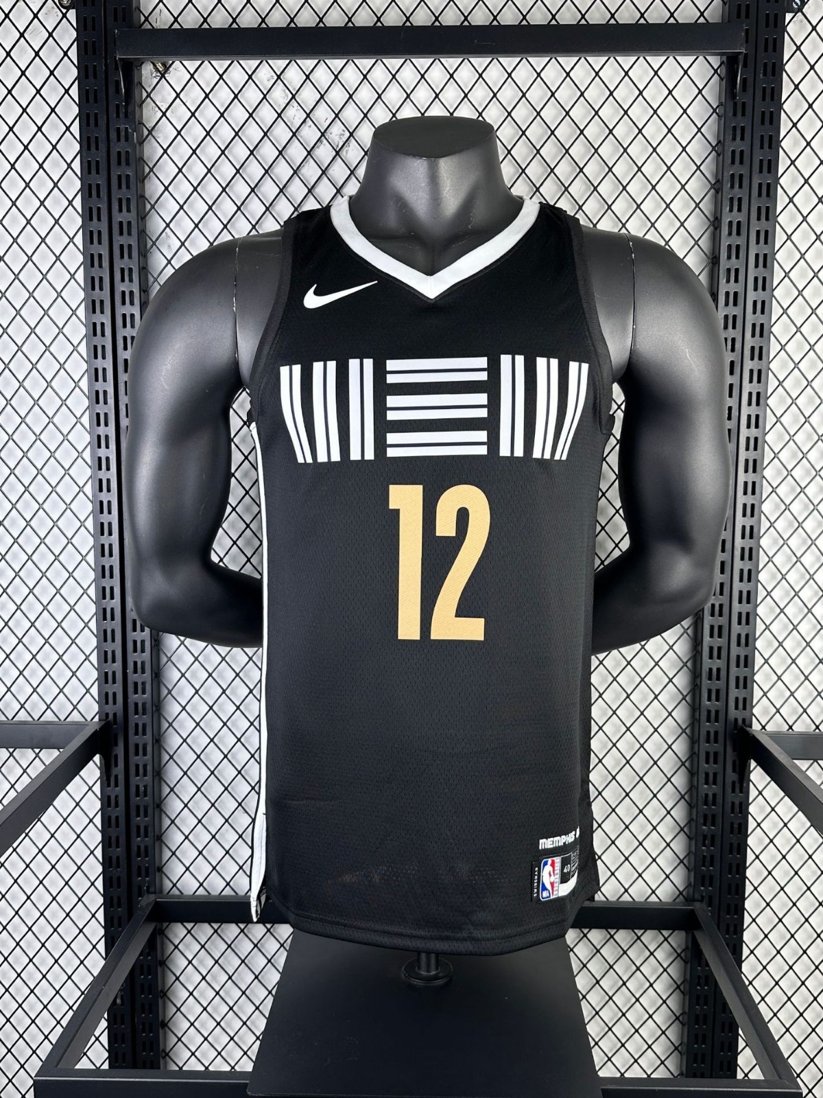 24赛季灰熊队城市版12号莫兰特22贝恩23号罗斯36号斯玛特nba球衣