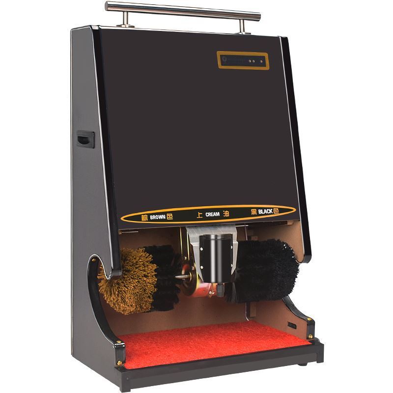 商用电动擦鞋机酒店宾馆大堂刷鞋机器全自动感应家用擦皮鞋神器