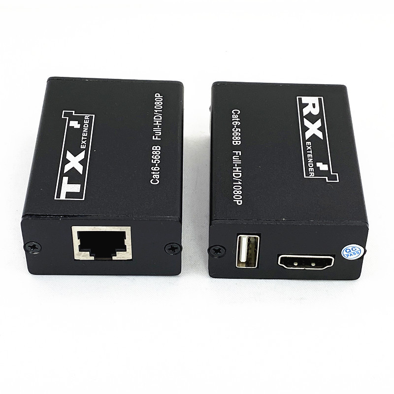 Kvm Hdmi Extender 30 M 20M Hdmi to Rj45 Network Cable to Hd Monitoring Dedicated Usb Mouse