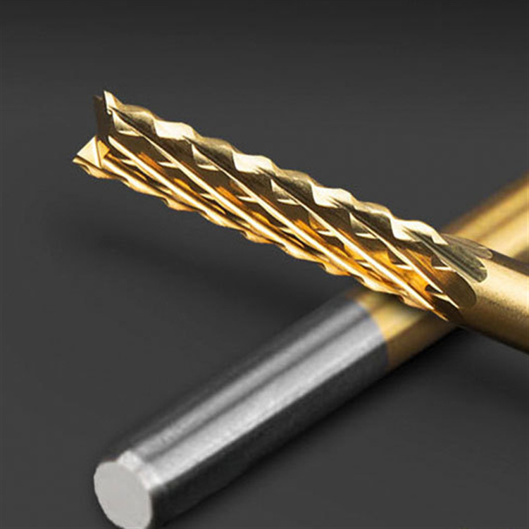8-3.175硬质钨钢钛涂层镀膜铣刀锣刀电路板分板机玉米铣刀
