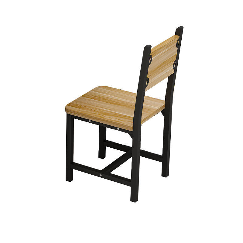 椅子现代简约简易钢木靠背家用饭店酒店小吃店快餐店餐厅餐椅组装