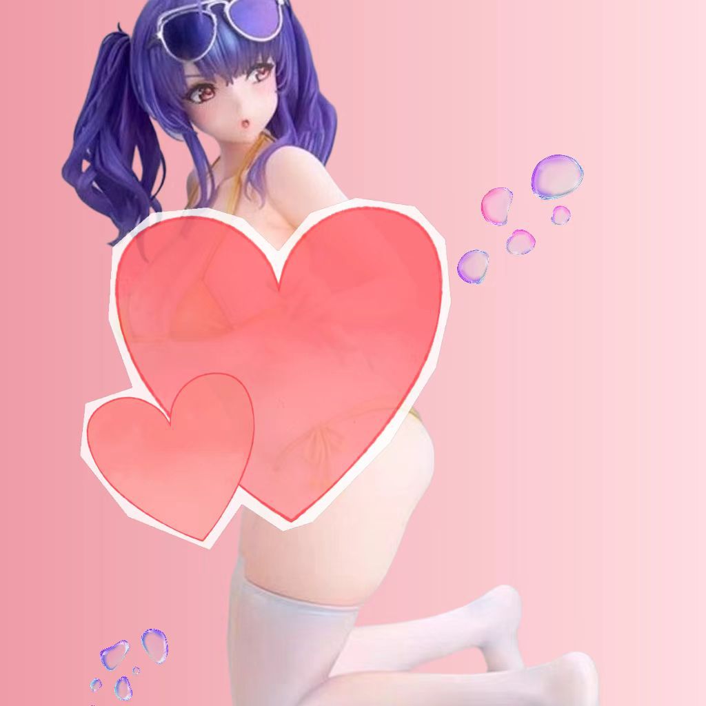 跨境 alter碧蓝航线跪姿泳装波拉二次元美少女手办模型装饰摆件