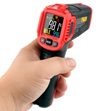 麦仪龙红外测温仪工业HT650A/B高低警报彩屏温度计空调测温枪激光