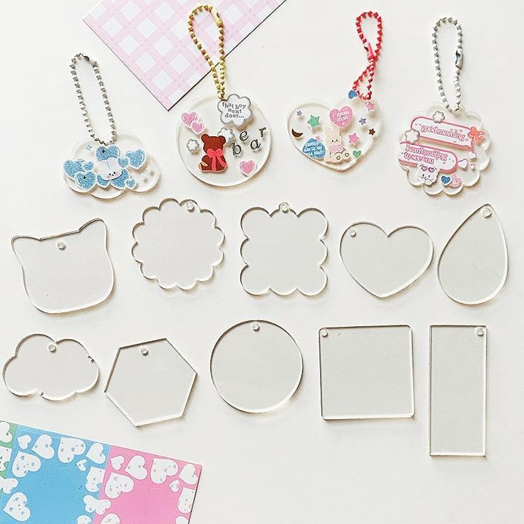 GOKA Goo Plate Factory Wholesale Transparent Acrylic Keychain Pendant Goka Set Wholesale Goo Card Plate Set