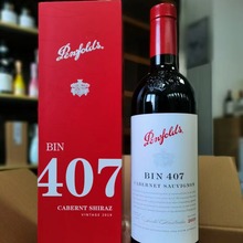 厂家批发澳大利亚原瓶原装进口奔bin407富干红葡萄酒整箱保真