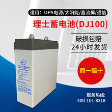 理士蓄电池DJ100 直流屏UPS电源外接铅酸储能免维护电池 2V100AH