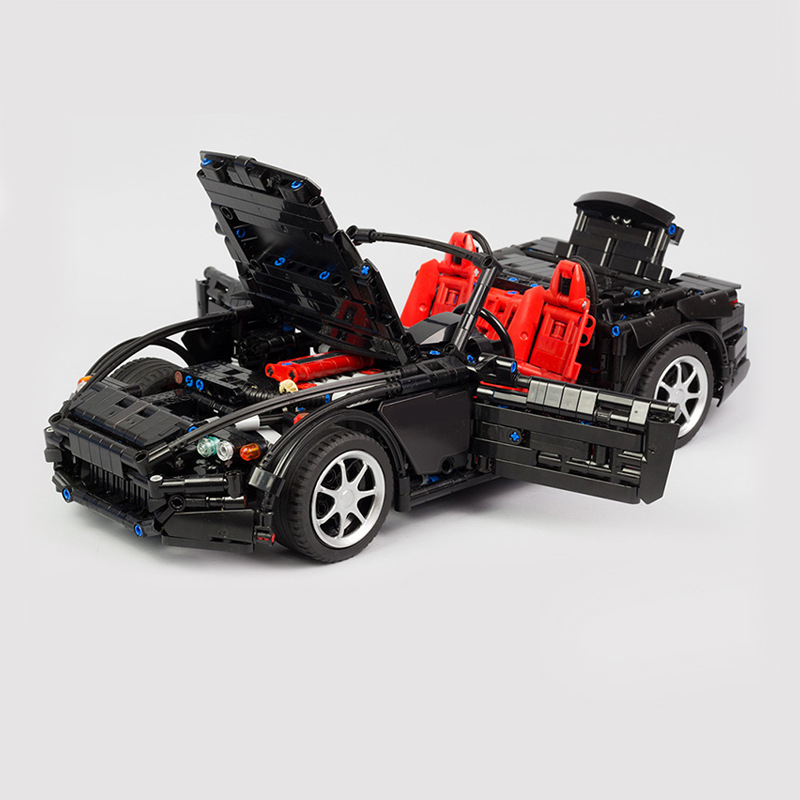 moc积木兼容乐高 24500 本田s2000 ap2 科技系列敞篷跑车模型积木