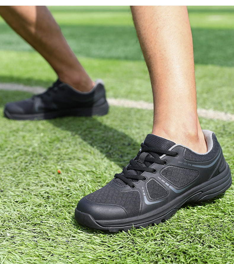 新式体能训练鞋男黑色作训鞋夏季超轻透气跑步鞋解放鞋男一件代发