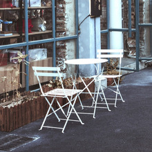 北欧折叠简约餐桌椅酒吧餐厅家具桌子组合奶茶店咖啡厅休闲方桌