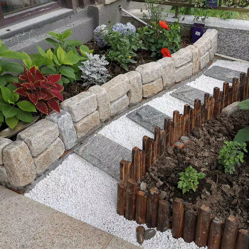 花坛围石庭院花园地砖石马蹄石园林踏步走边坛石墓地坟长方形