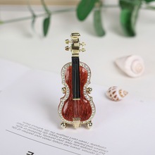 新款珐琅彩乐器小提琴装饰盒摆件创意家居小饰品时尚轻奢活动礼品