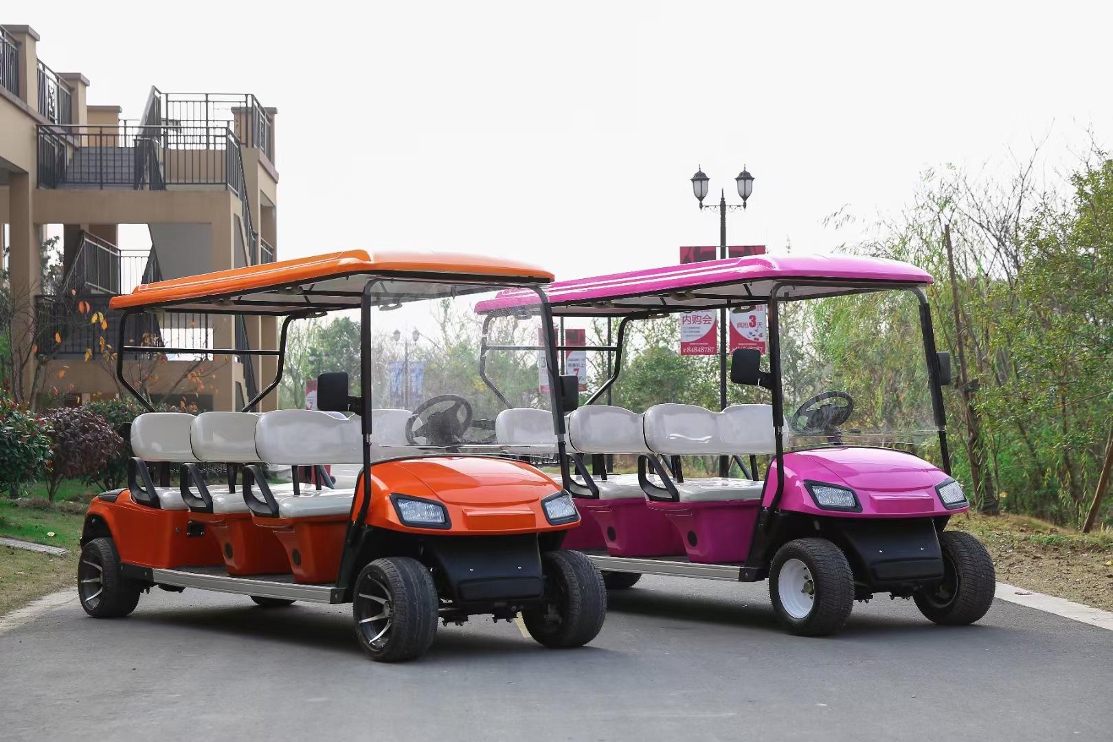 四轮电动观光车高尔夫球车景区旅游观光车售楼处看房车巡逻车
