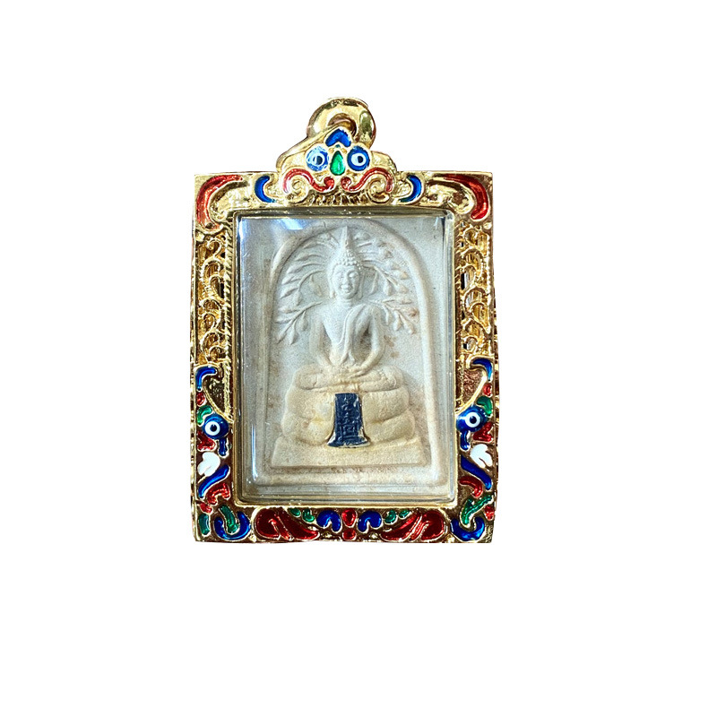 舍玛商贸2536龙婆本菩提叶崇迪理事版含金属壳及d卡包邮泰国佛牌