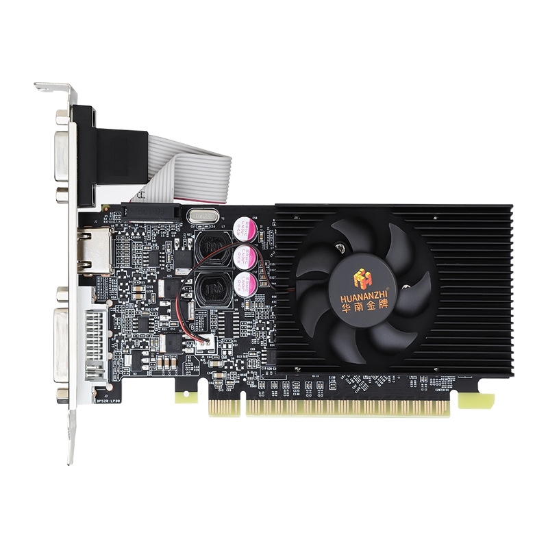华南金牌游戏光追显卡GT610 2G DDR3 64bit 刀卡显卡SDDR31000MHZ