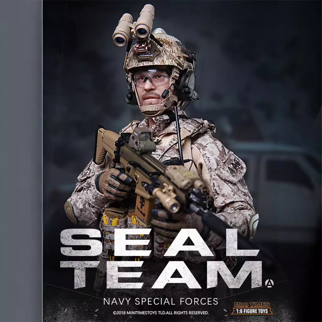 现货minitimes 1/6手办兵人模型 m012海豹突击队六队军人模型可动