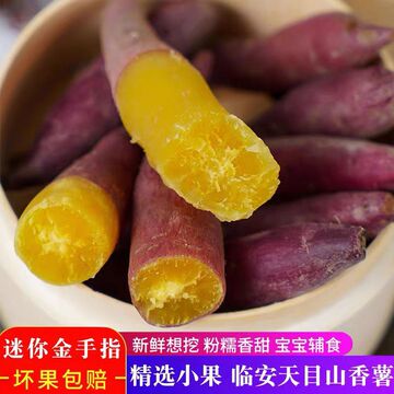 临安天目山小香薯蜜薯香甜软糯地瓜正宗板栗红薯新鲜现挖蔬菜批发