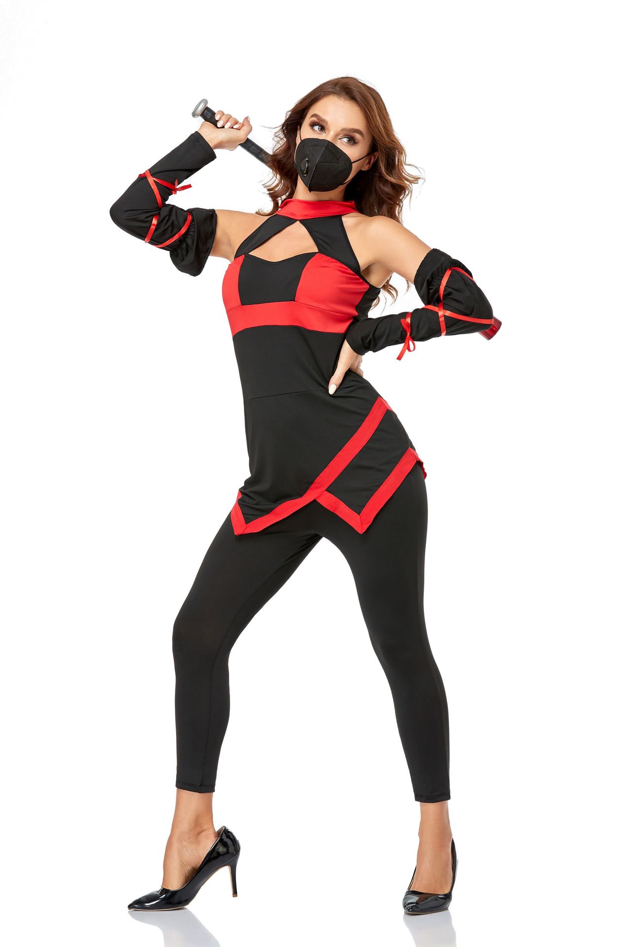 ninja万圣节日本武士道忍者服装cosplay武士服忍者角色扮演服女