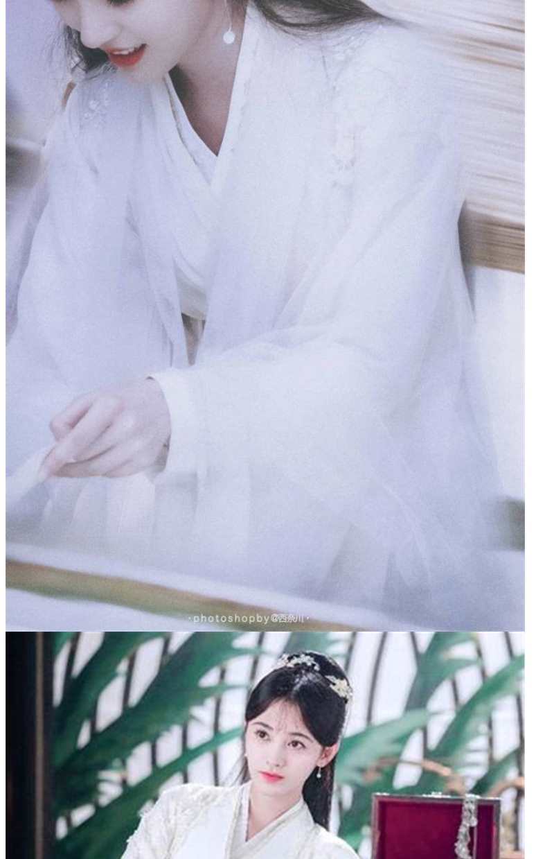 新白娘子传奇鞠婧祎同款仙女汉服女学生古装长款女裙超仙齐胸襦裙
