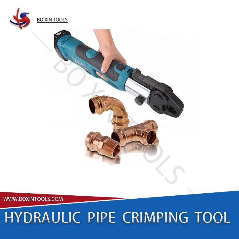 充电式便携式液压电动压管钳15-50mm薄壁不锈钢卡压管钳 压管工具