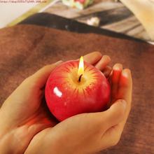 圣诞节礼物仿真苹果蜡烛生日派对香薰蜡烛平安果蜡烛浪漫礼品水果