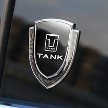 金属镜面坦克专用3D立体汽车车贴车标装饰用品改装300 500爆改