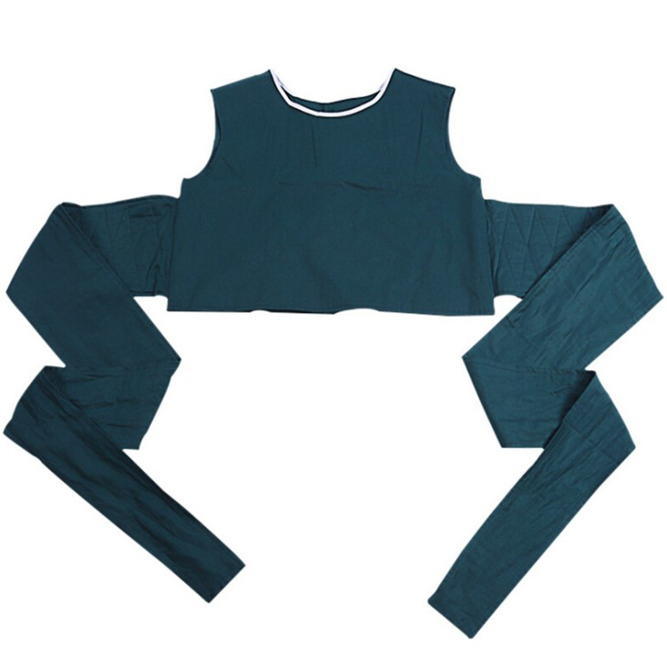 加强型精神躁动病人床上医用约束服病男女老人反穿棉束缚衣固定带