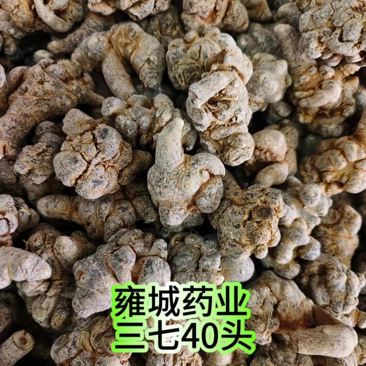 雍城药业云南三七批发15头20头30头40头60头80头根