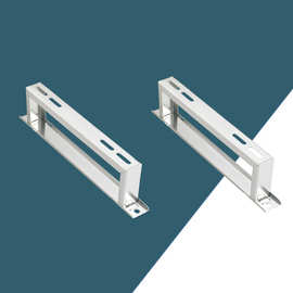 顶牛加厚304 不锈钢中央空调外机地架落地架底座加高主机平面支架