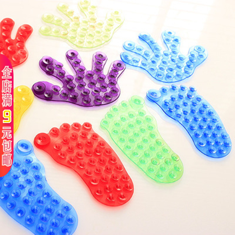 浴室双面吸盘粘物器创意卡通魔力贴物器神奇挂物贴置物贴(随机)