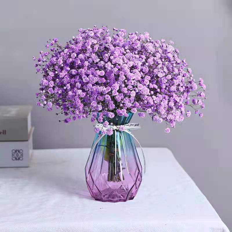 满天星干花花束客厅摆设摆件花瓶鲜插花生日礼物女花束批发亚马逊