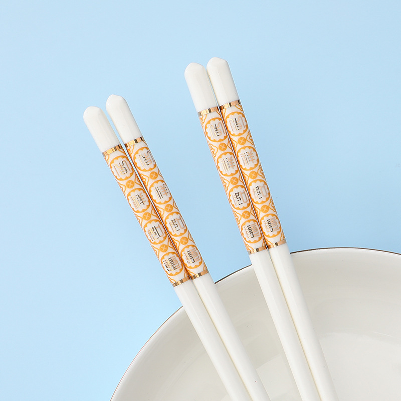 Lianyuan Porcelain Household Ceramic Chopsticks Are Not Easy to Be Deformed and Easy to Clean High Temperature Resistant Ceramic Gift Set of Various Styles