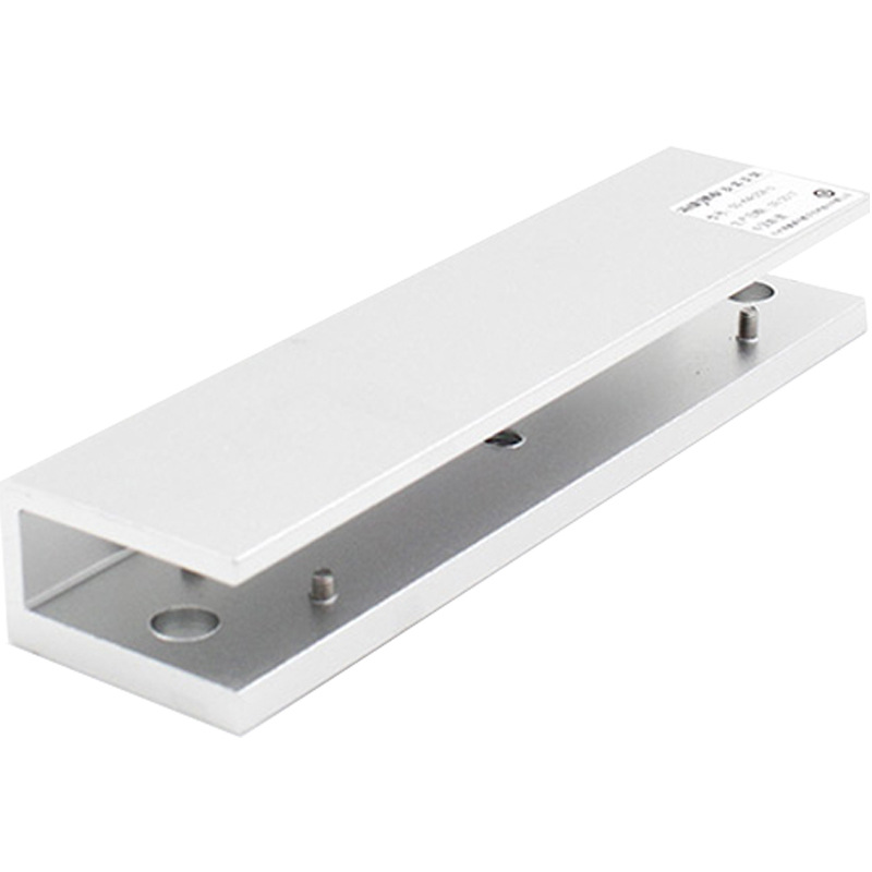 海康威视无框玻璃门磁力锁安装u型支架ds-k4h258-u电控锁配件支架