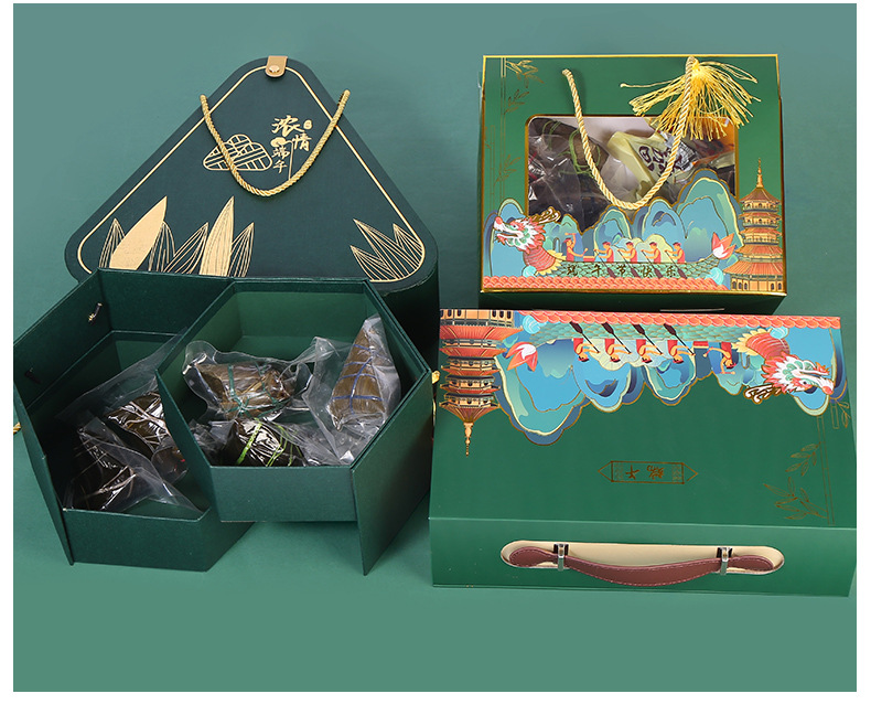dragon boat festival zongzi packing boxes gift food boxed