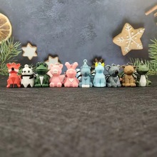 pvc来图定制动物挂件手机壳箱包钥匙扣配饰装饰品批发百搭夜光