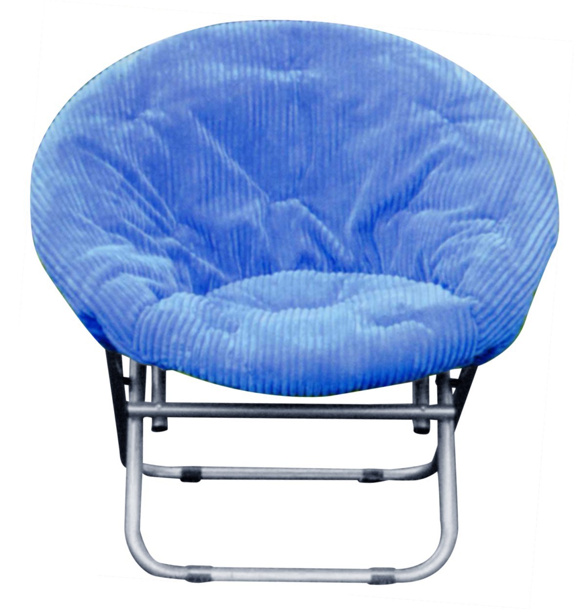 豪 华折叠沙滩椅月亮椅 自驾旅游露营野餐烧烤灯芯绒月亮椅