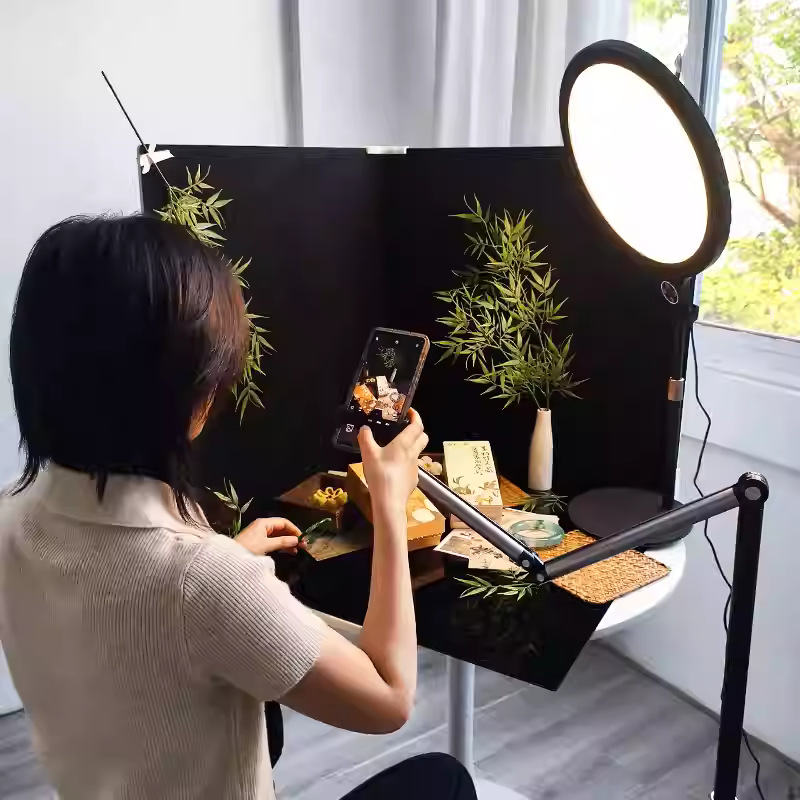 黑色背景板植绒吸光布拍摄长绒不透光桌面纯黑白底蛋糕珠宝模型场