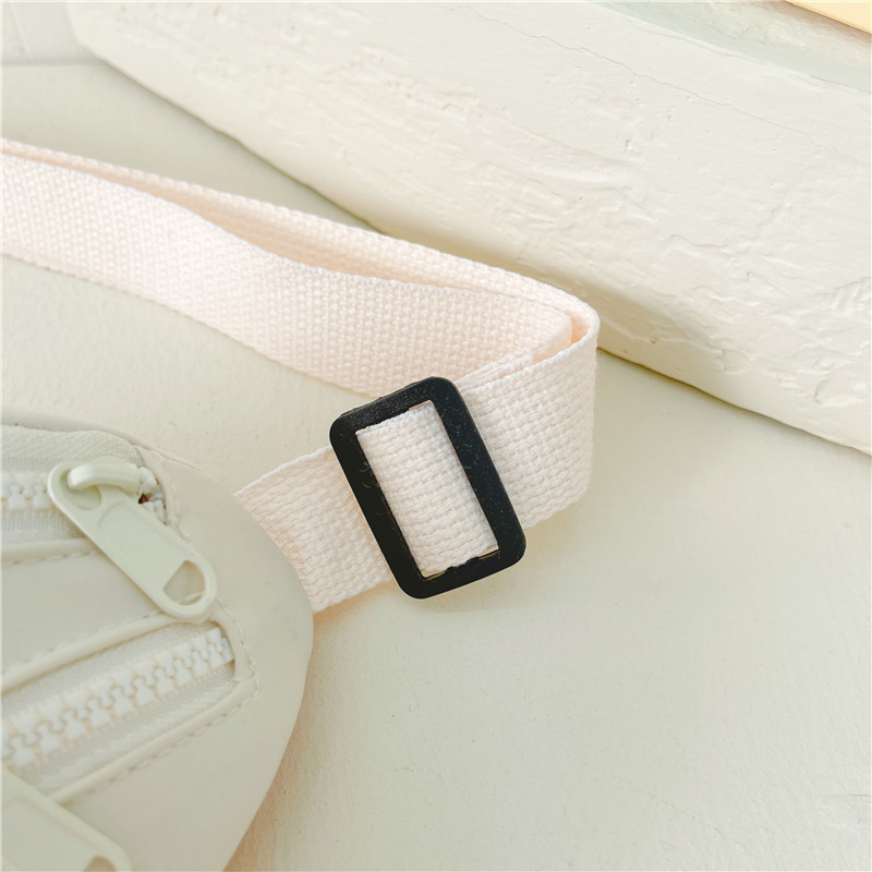 2023 Winter New Children's Bags Fashion Letters Boys and Girls Canvas Waist Bag Shoulder Crossbody Casual Storage Chest Bag