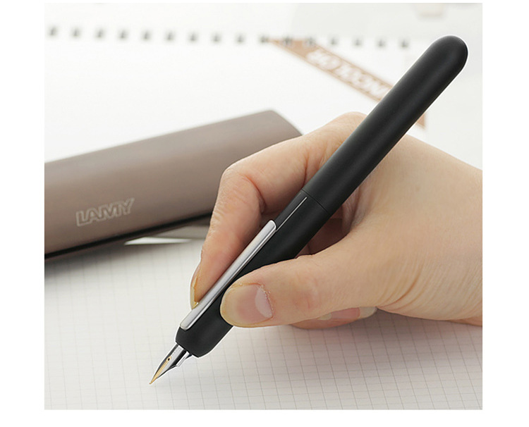 德国原装lamy凌美dialog3焦点钢笔成人送礼黑色商务14k金笔礼盒装