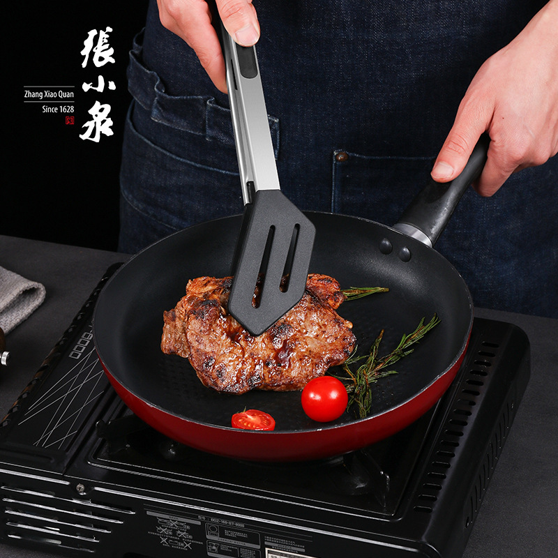 Zhang Xiaoquan Food Clip Outdoor Camping Stainless Steel Silicone Anti-Scald Barbecue Food Clip Dish Fried Steak Clip