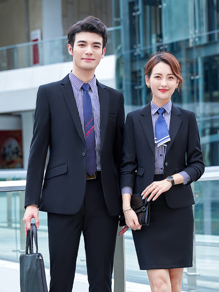 男女同款商务休闲西装套装职场经理公务员出差上班职业修身工作服