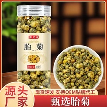 徽药居胎菊40g花茶胎菊王瓶装桐乡杭白菊贡菊泡茶花茶代发批发