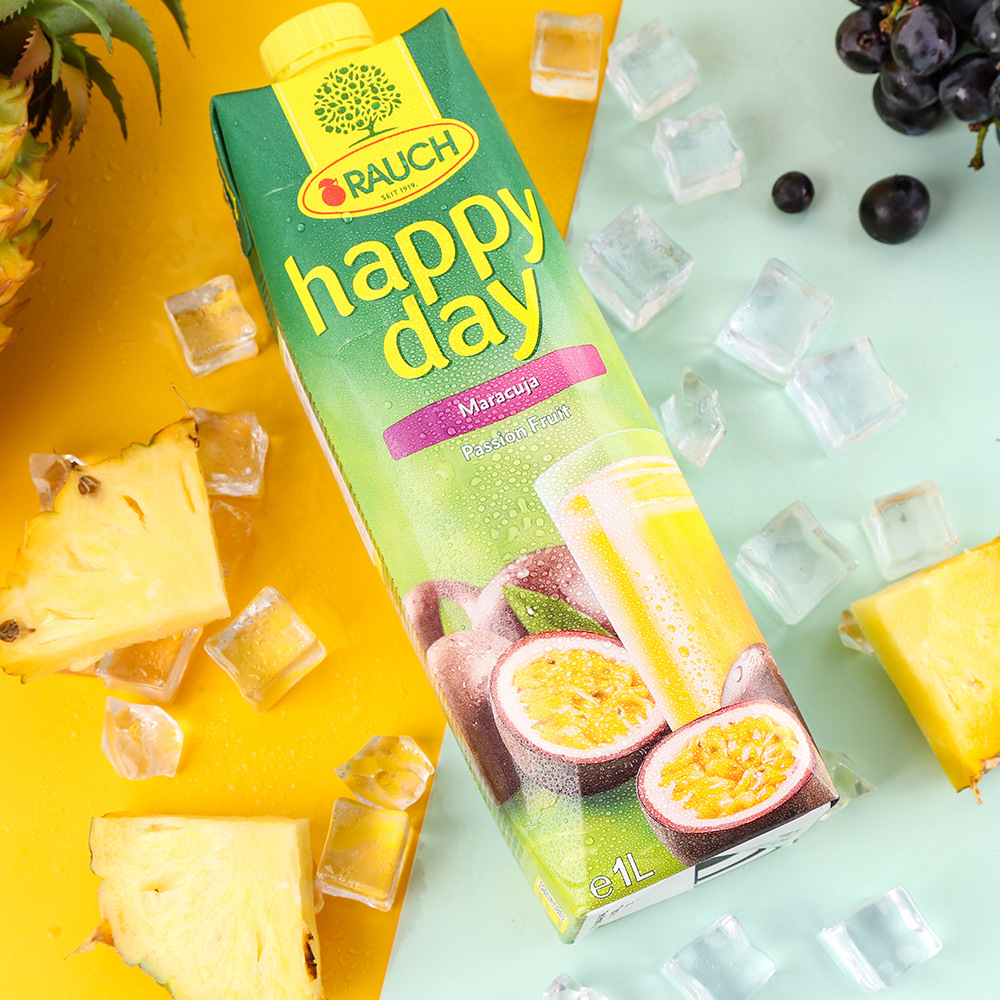 奥地利原瓶原装进口ruach 奥赫 幸福时光百香果汁饮料1l