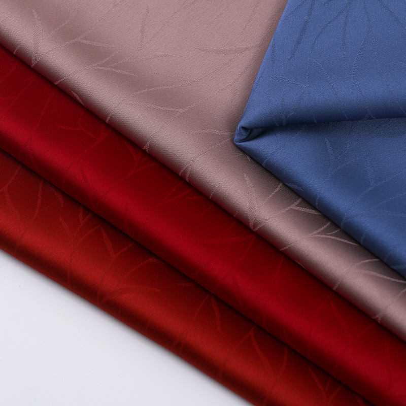 威旺纺织 仿真丝高密芝麻点提花面料 唐装汉服旗袍连衣裙面料