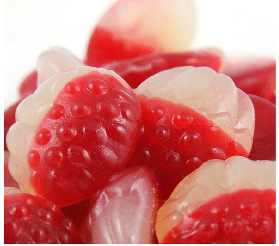 trolli口力橡皮糖荔枝形qq糖 果汁软糖糖果休闲零食3kg/袋