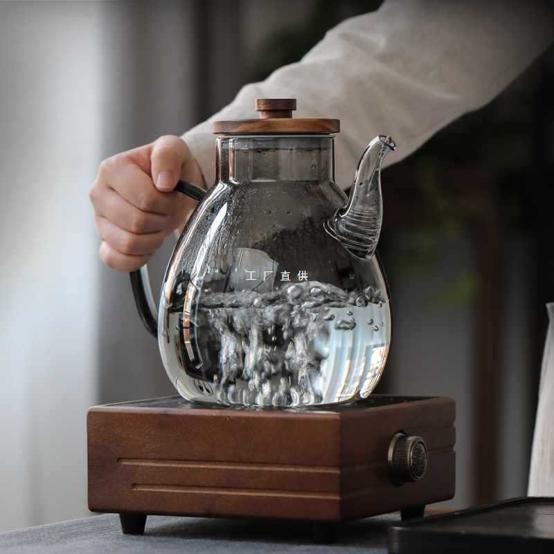 加厚耐高温玻璃茶壶大容量家用水壶懒人大号冲茶带过滤泡茶器