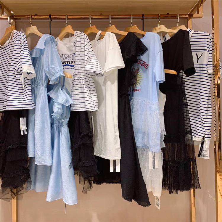 优雅知性女装弗拉维奥21春夏 撤柜女装尾货货源折扣走份库存份货