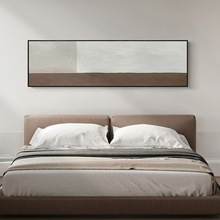 北欧风格棕色抽象卧室床头 样板房装饰画 现代挂画软装极简墙壁画